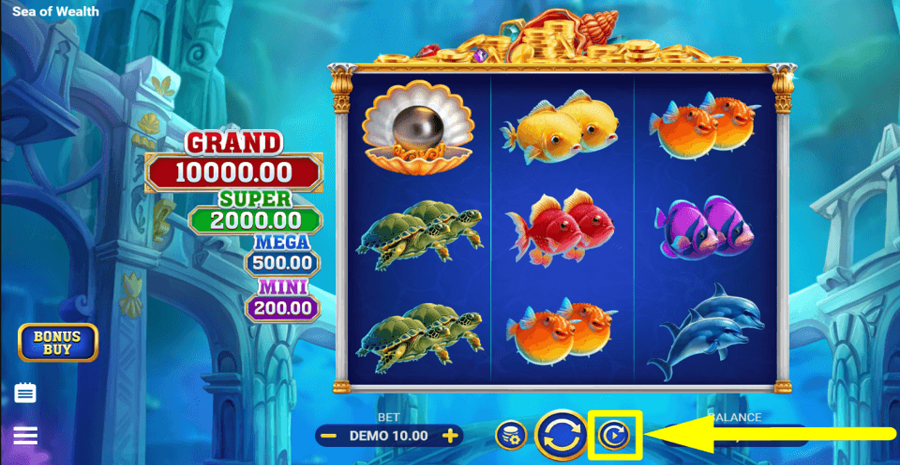 Sea Of Wealth Autoplay Feature