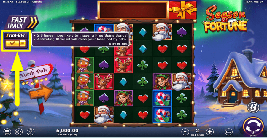 Season Of Fortune Extra Bet Feature