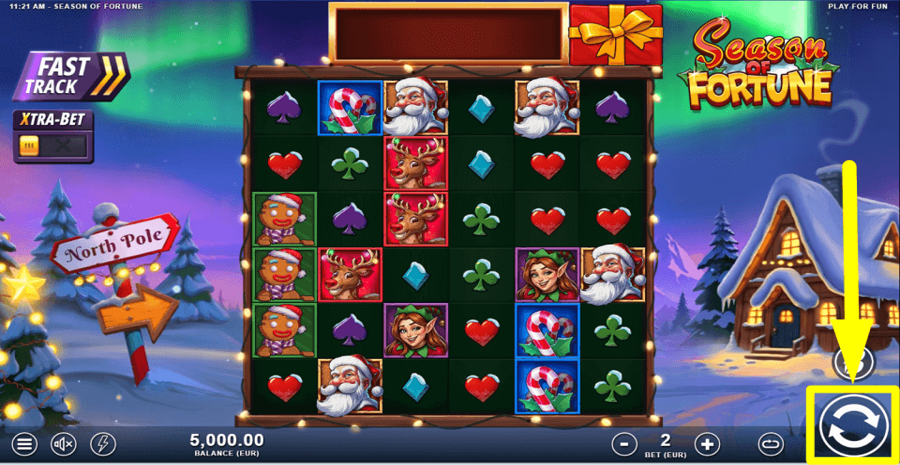 Season Of Fortune Spin Button