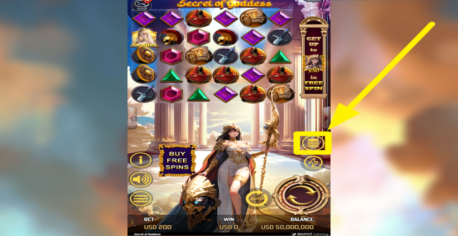 Secret Of Goddess Adjust Bet