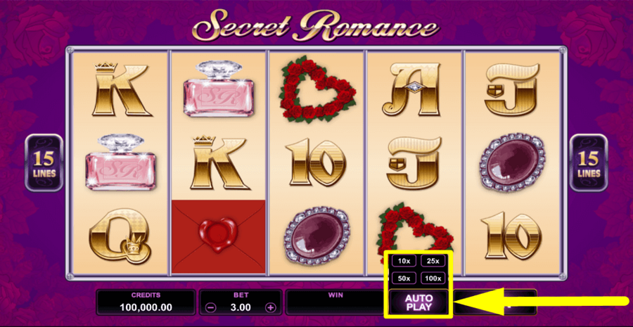 Secret Romance Autoplay Feature
