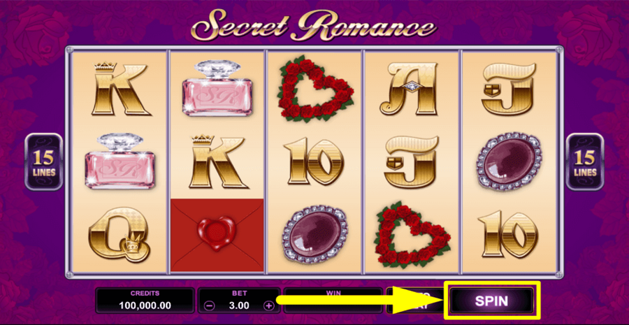 Secret Romance Spin Button