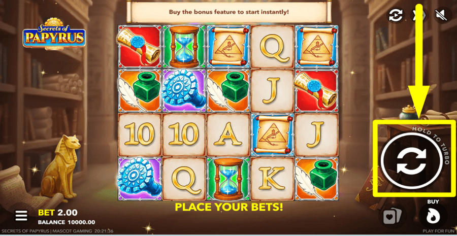 Secrets Of Papyrus Spin Button