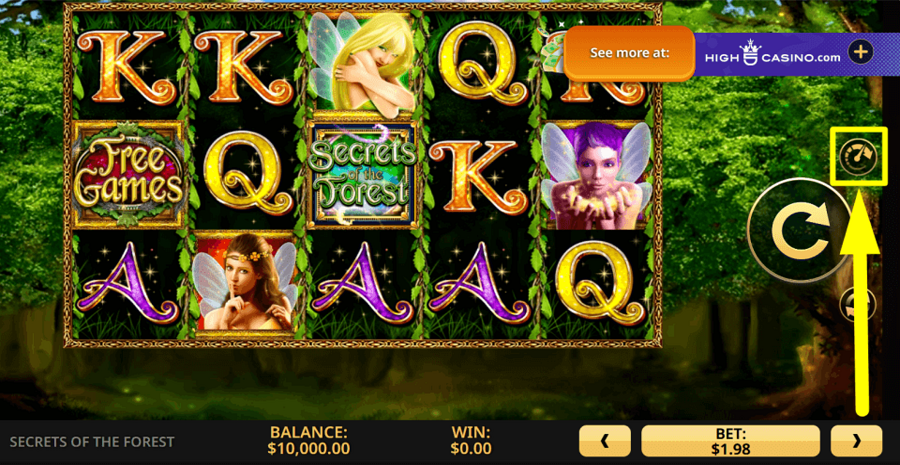 Secrets Of The Forest Turbo Spin Feature