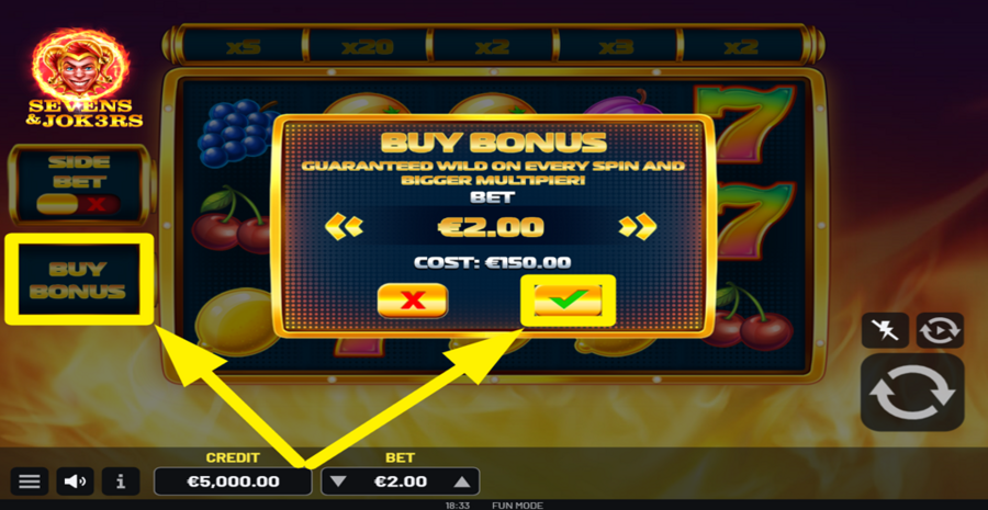 Sevens And jok3rs Buy Bonus