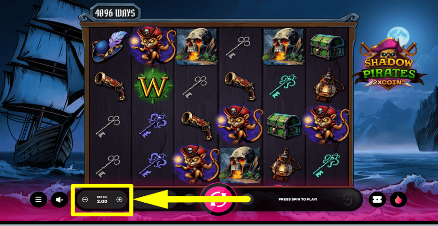 Shadow Pirates 2xcoin Bet Value