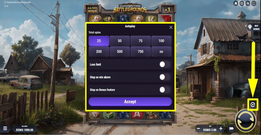 Shadowstorm Battlegrounds Autoplay Feature