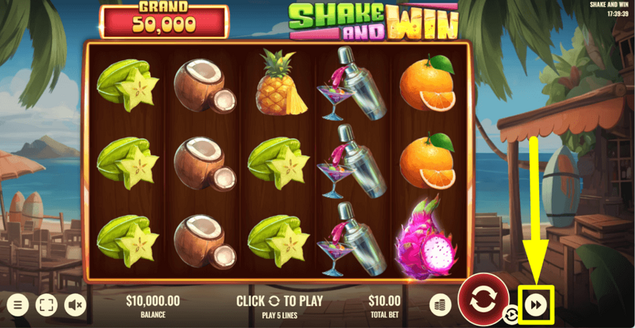 Shake And Win Turbo Feature