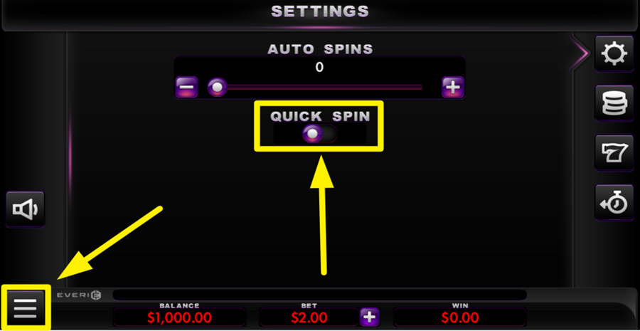 Shamrock Spin Quickspin Feature