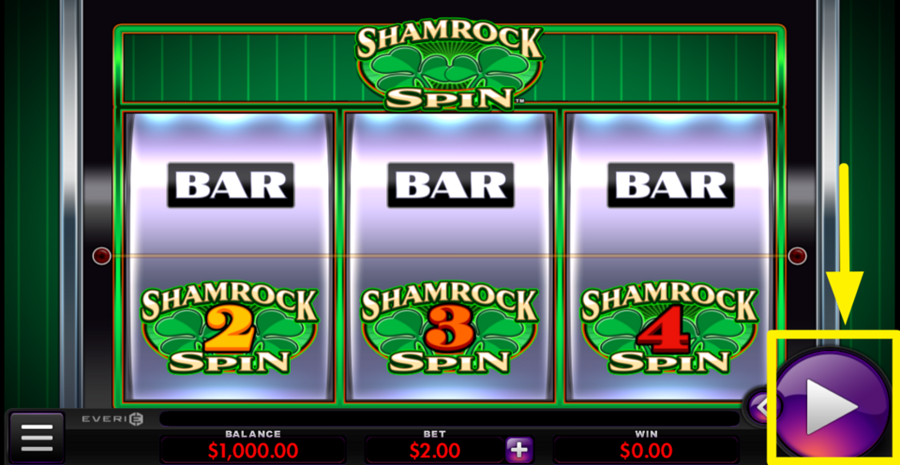 Shamrock Spin Spin Button