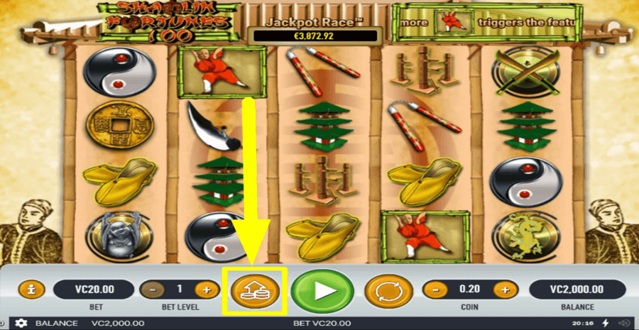 Shaolin Fortunes 100 Max Bet