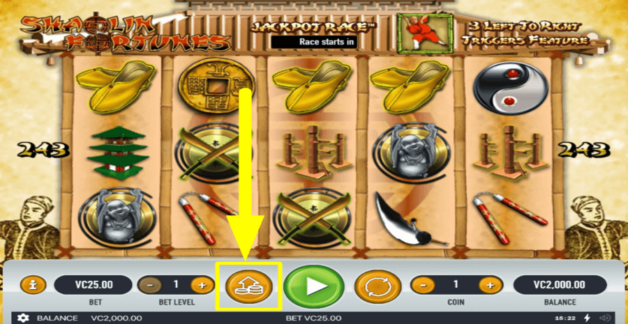 Shaolin Fortunes Max Bet