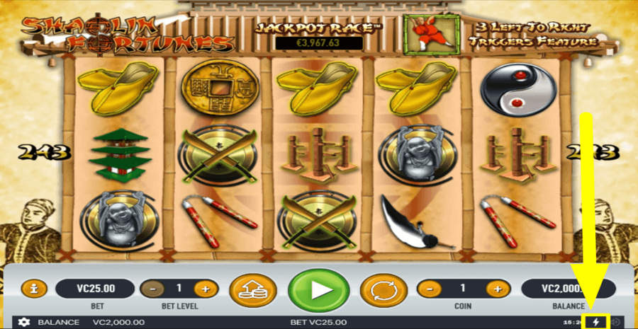 Shaolin Fortunes Quick Spin Feature