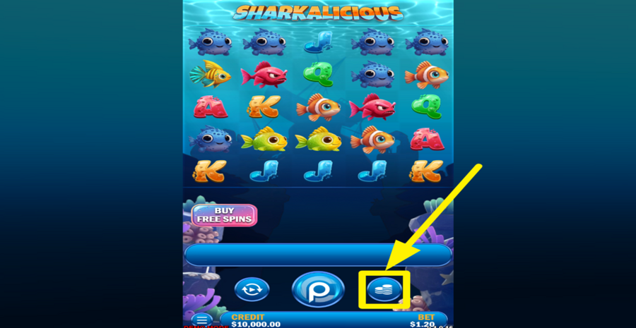 Sharkalicious Adjust Bet