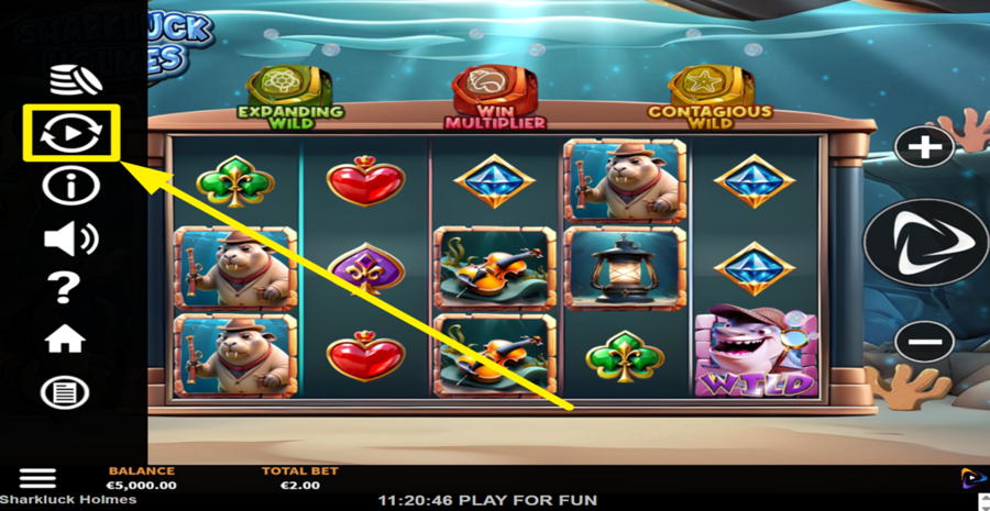 Sharkluck Holmes Autoplay