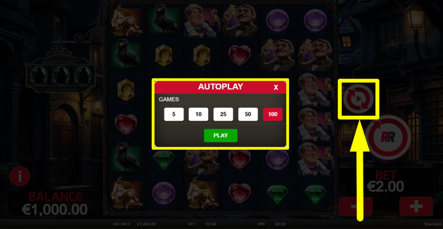 Sherlock And The Stolen Gems Autoplay Feature