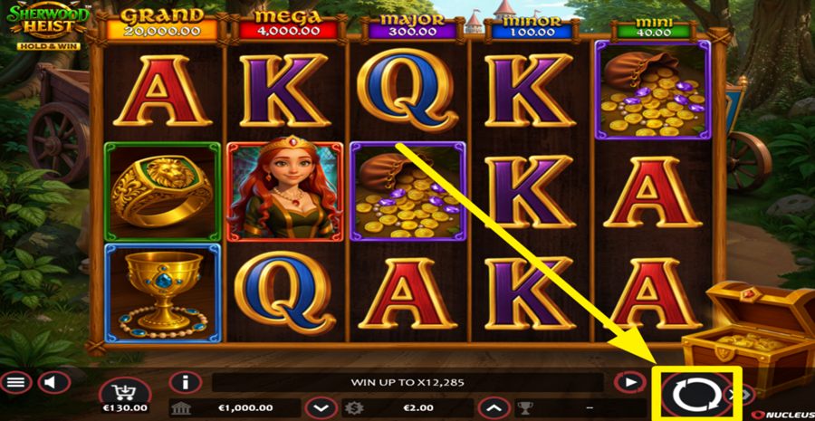 Sherwood Heist Hold And Win Spin