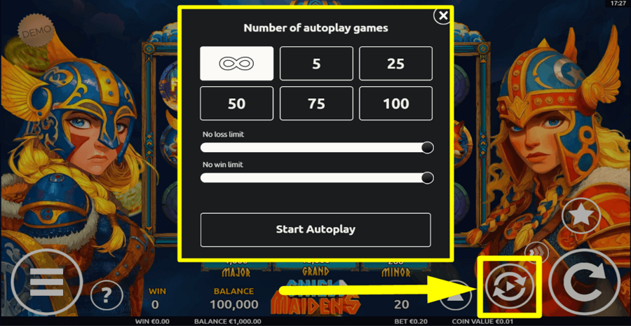 Shield Maidens Autoplay Feature