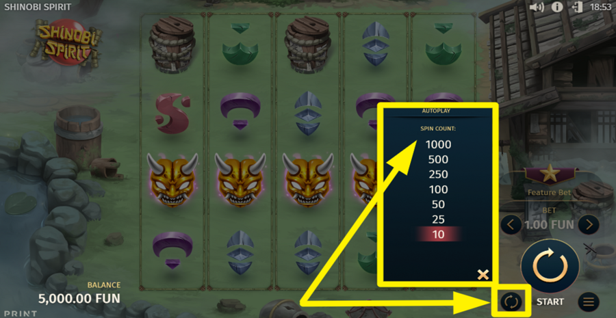 Shinobi Spirit Autoplay