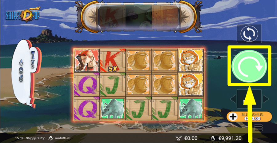 Shippy D Pop Spin Button