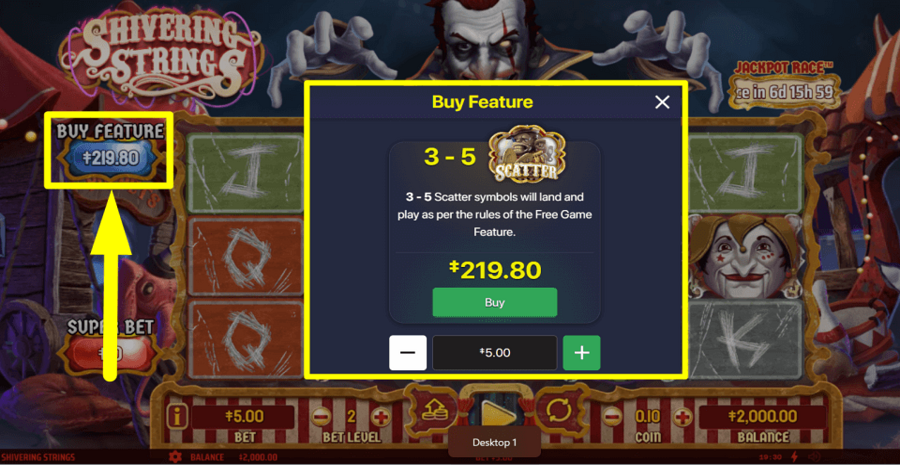 Shivering Strings Buy Feature