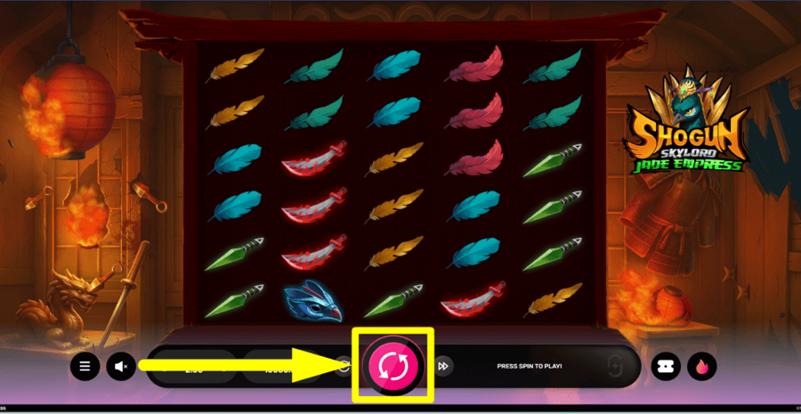 Shogun Skylord Jade Empress Spin Button