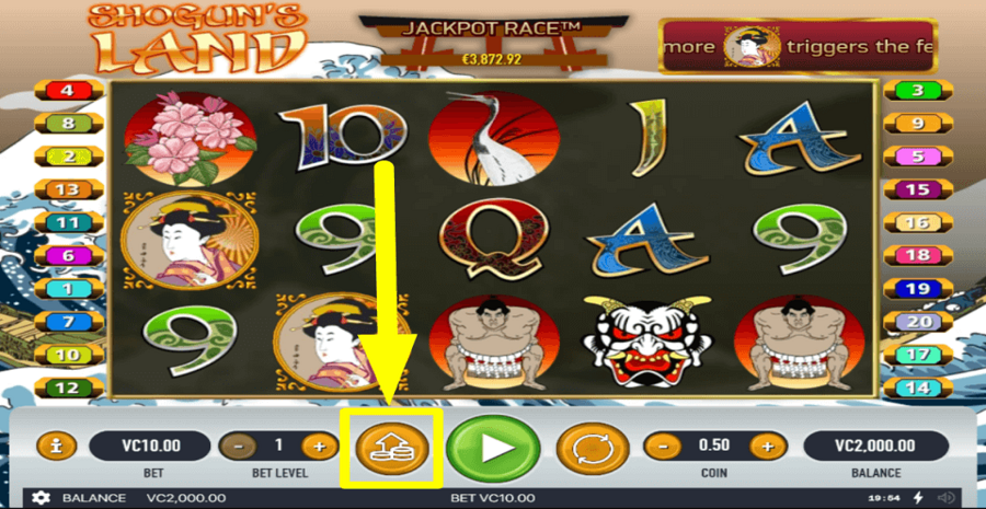 Shoguns Land Max Bet