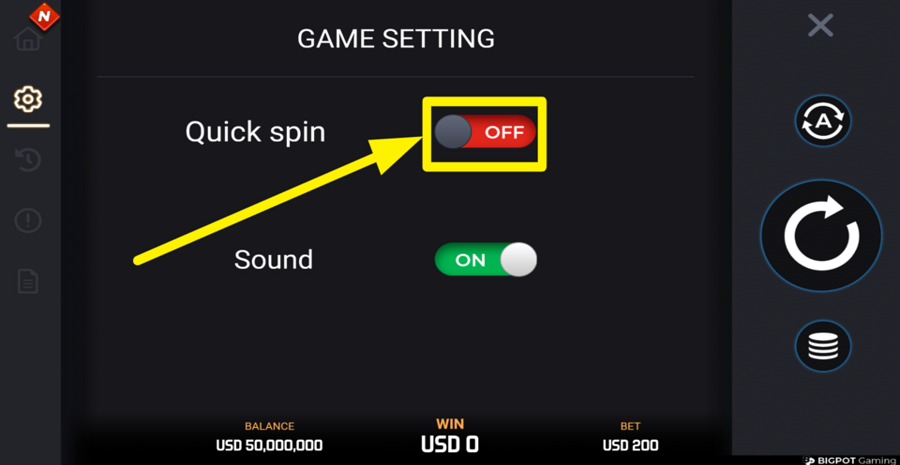 Shoot Piggy Quick Spin