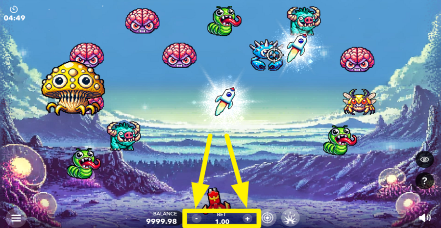 Shooting Galaxy Adjust Bet