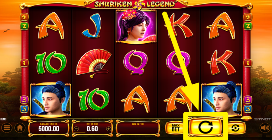 Shuriken Legend Spin Button