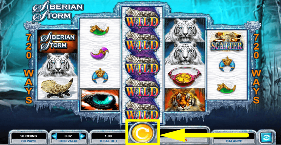 Siberian Storm Spin Button