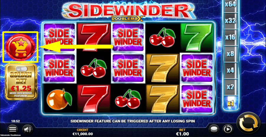 Sidewinder Doublemax Buy Bonus Feature