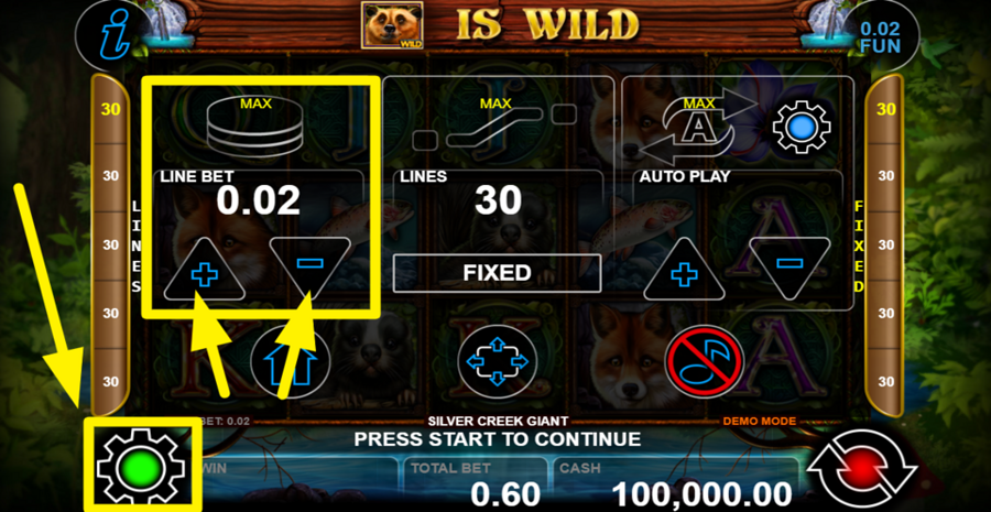 Silver Creek Giant Line Bet Adjust