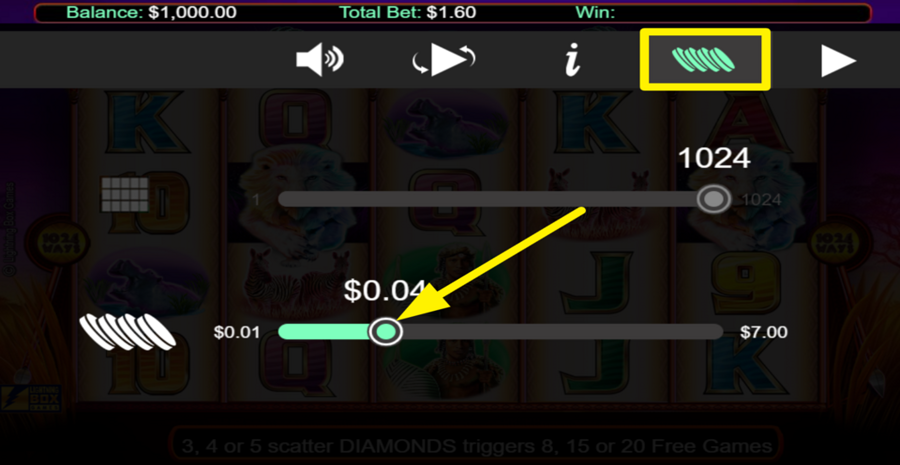 Silver Lion Adjust Coin Value