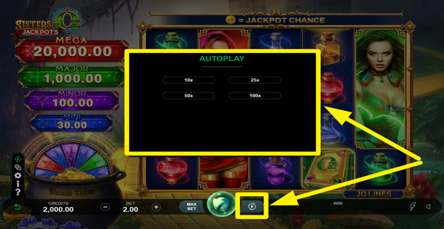 Sisters Of Oz Jackpots Autoplay