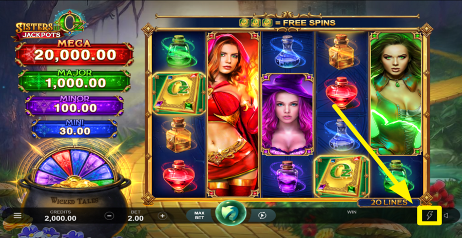 Sisters Of Oz Jackpots Turbo