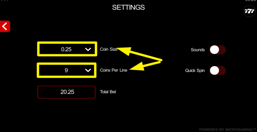Six Acrobats Advanced Bet Adjust