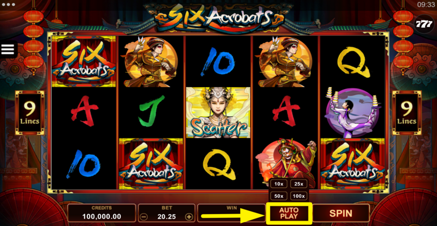 Six Acrobats Autoplay