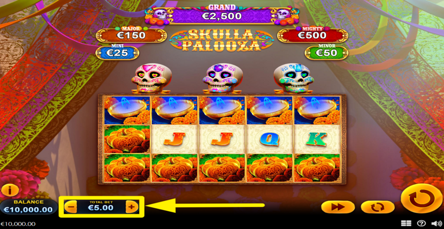 Skullapalooza Adjust Bet