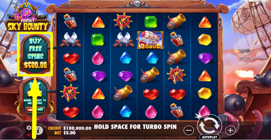 Sky Bounty Buy Feature