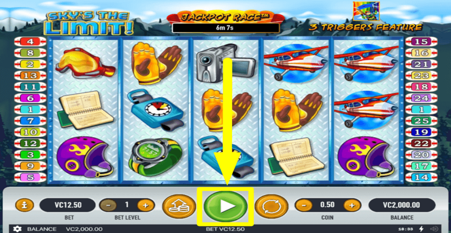 Skys The Limit Play Button