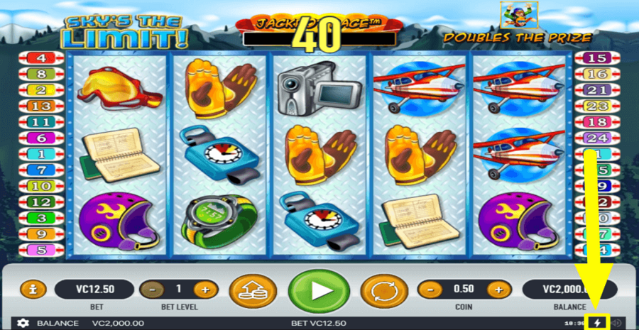 Skys The Limit Quick Spin Feature