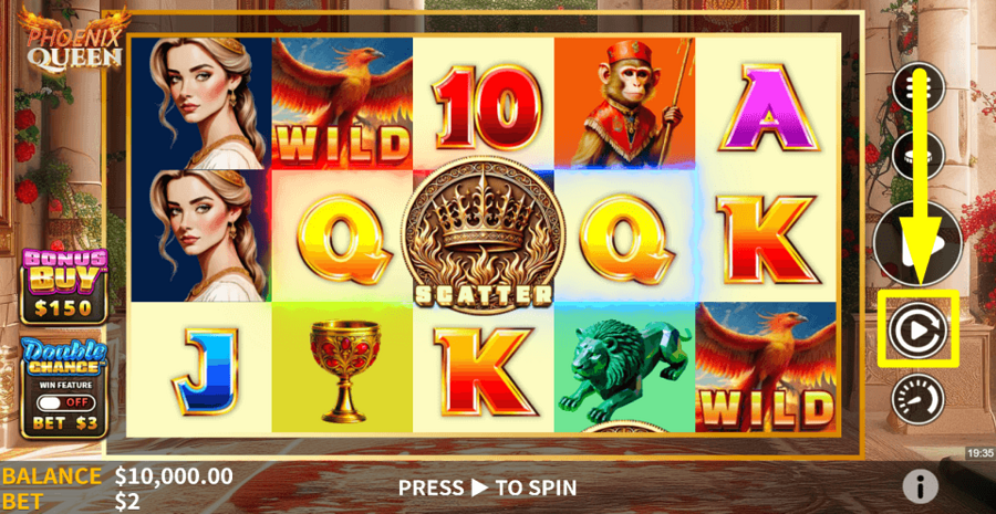 Skywind Group Phoenix Queen Autoplay Feature