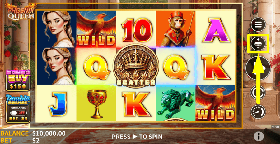 Skywind Group Phoenix Queen Bet Value