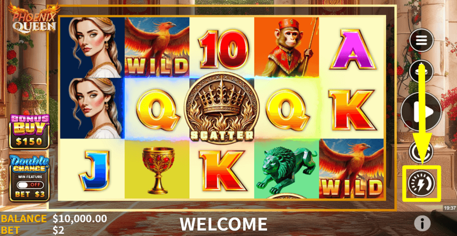 Skywind Group Phoenix Queen Turbo Feature