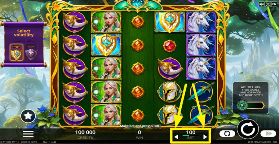 Slattors Battle Orcs Vs Elves Adjust Bet