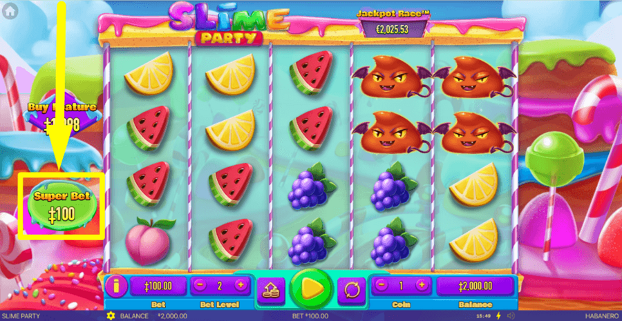 Slime Party Super Bet Feature