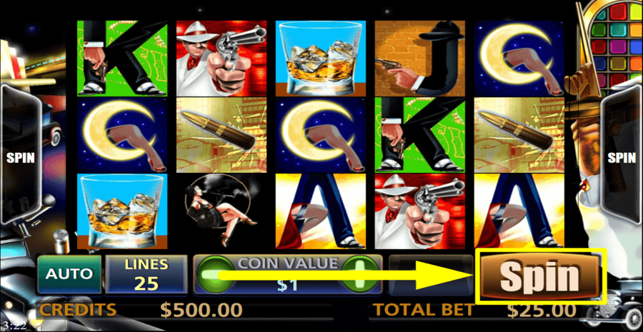 Slot Boss Spin Button