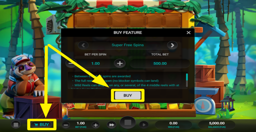 Sloth Tumble Buy Free Spins
