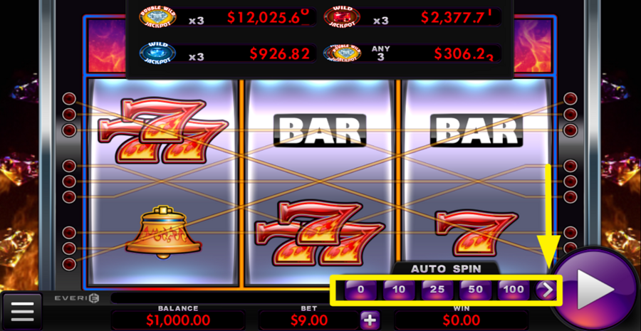 Smokin Hot Gems Autospin